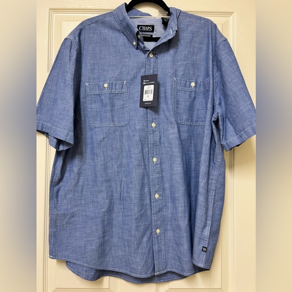 Chaps Shirts Chaps Untucked Mens Blue Button Down Shirtnwtsize Xxl